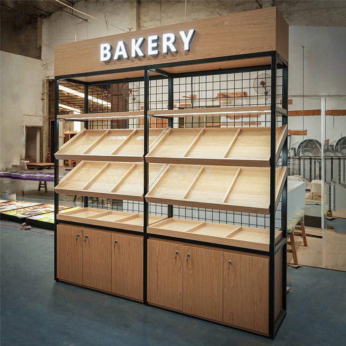 Bakery Shop Bread Cake Display Cabinet Showcase