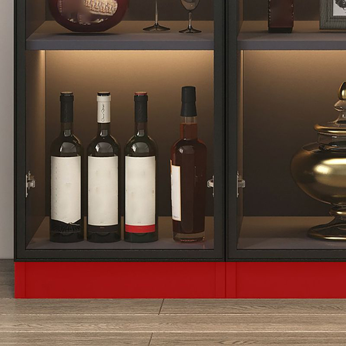 Китай Современный шкаф для вина со светом и стеклянной дверью, производитель
