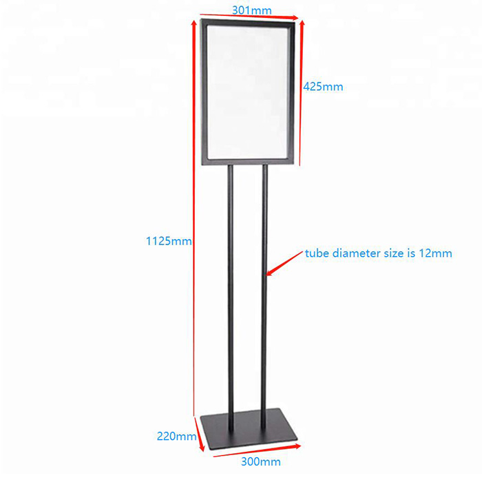 Freestanding A3 Signage Poster Sign Board Stand