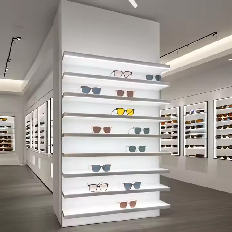 acrylic eyewear shelf