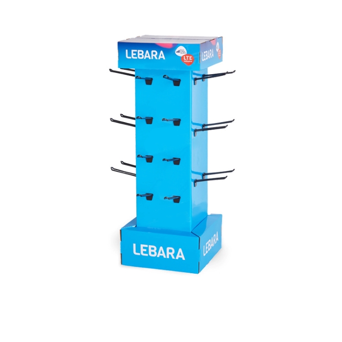 Rotatable Corrugated Cardboard Counter Table Display Stand