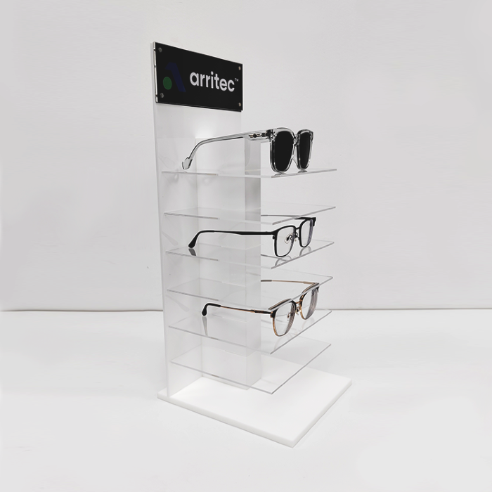thumbnail image 2 of Emperoch 2-Pack Sunglasses Display Stands - 5 Layer Acrylic Eyeglass Organizer 2 of 10