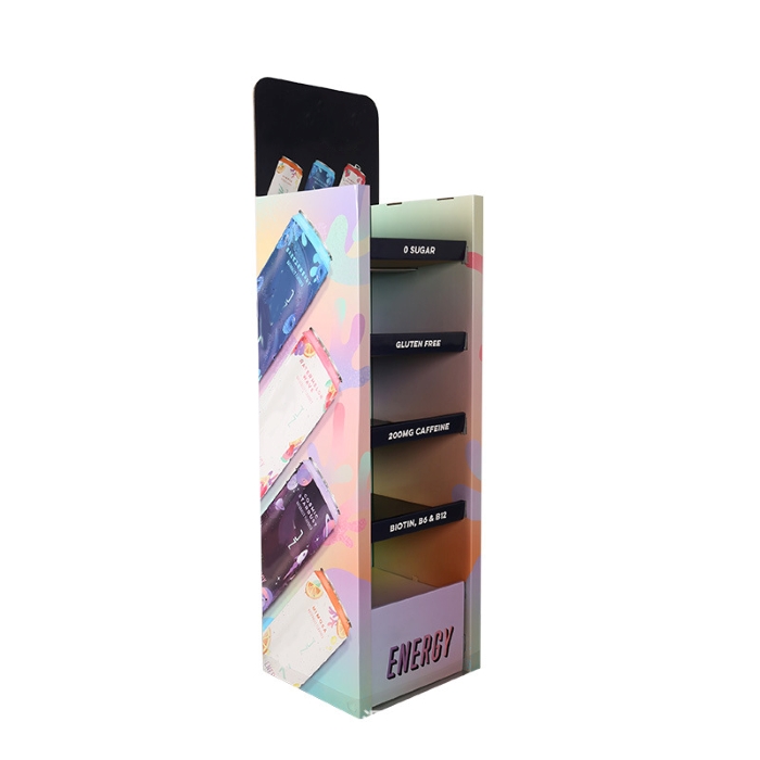 Custom Retail Corrugated Cardboard Display Rack Stand Shelf