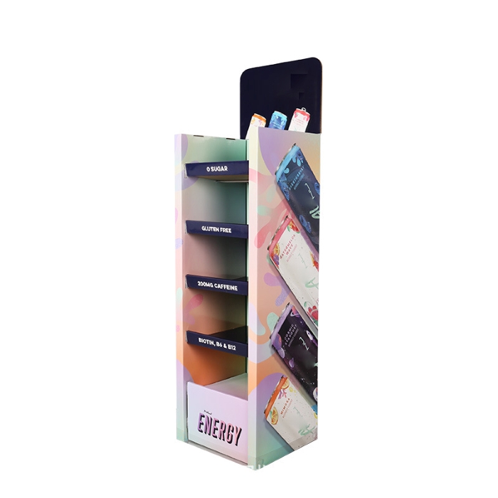 Custom Retail Corrugated Cardboard Display Rack Stand Shelf