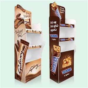 Retail Shop Custom Cardboard Pop Floor Display Stand