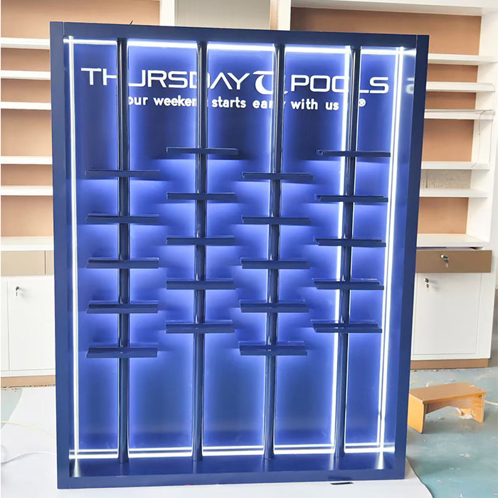 wood display stand