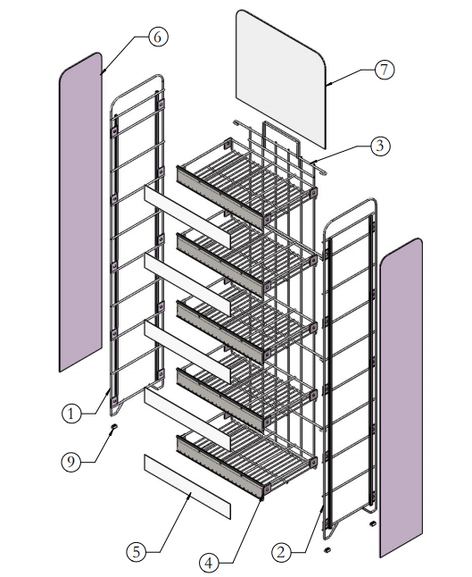 beverage display rack