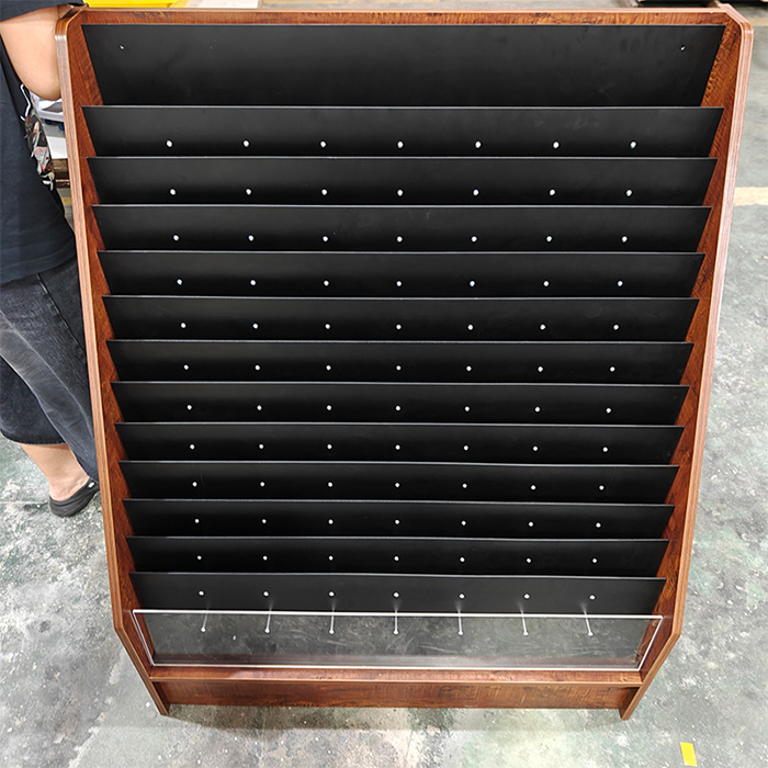 wooden brochure holder shelf display comic book display rack