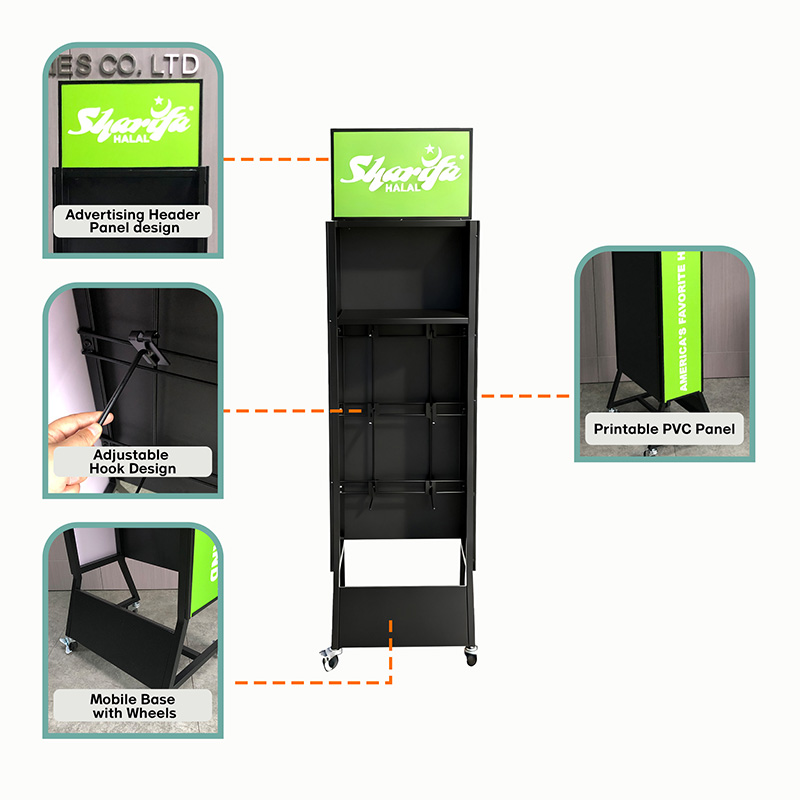 retail snack display racks