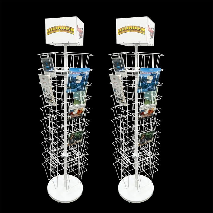 Expositor de Brochuras para Bibliotecas: Prateleiras Metálicas Giratórias e Resistentes para Aumentar o Envolvimento do Leitor