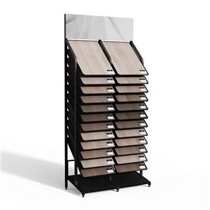 Premium Wood Flooring Display Stand Rack for Modern Showrooms