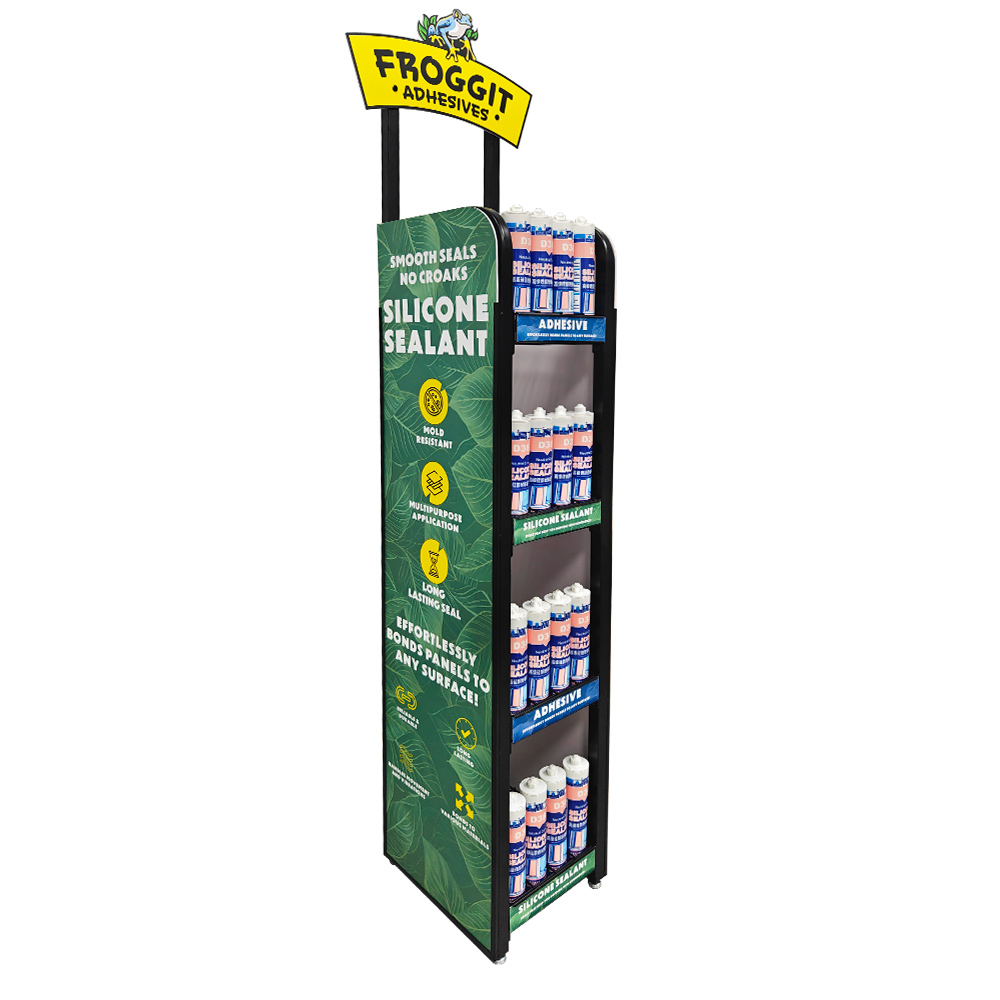 Floor Standing Adhesive Display Stand