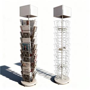 Retail book greeting card metal display rack