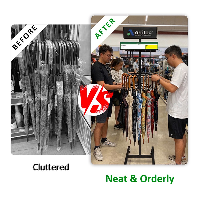 umbrella display stand