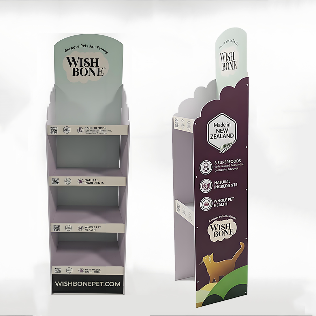 Pet food display rack Pet food display rack