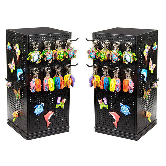 Schlüsselanhänger-Halterung als Verkaufsständer für Schmuck- und Geschenkartikelgeschäfte: Eine platzsparende Warenpräsentationslösung