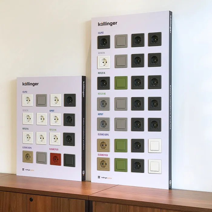 wall mounted PVC switch display stand