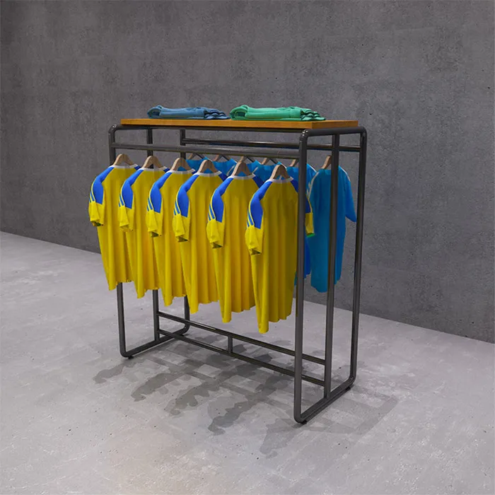 metal clothing display rack