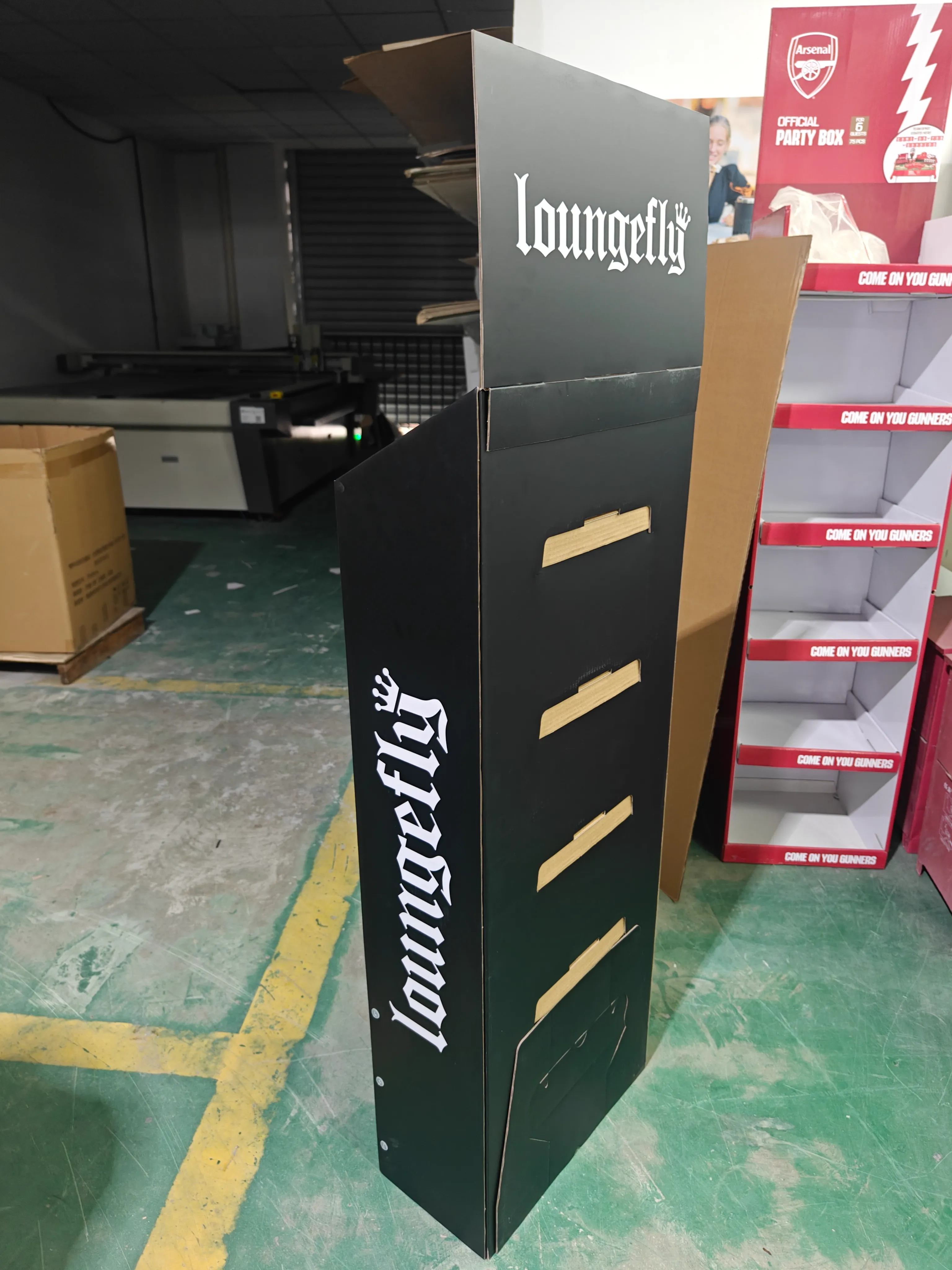 recyclable cardboard display stand