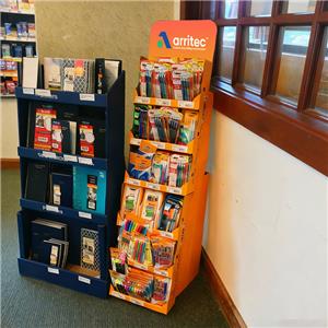 Cardboard Stationery Display Stand for Retail Stores