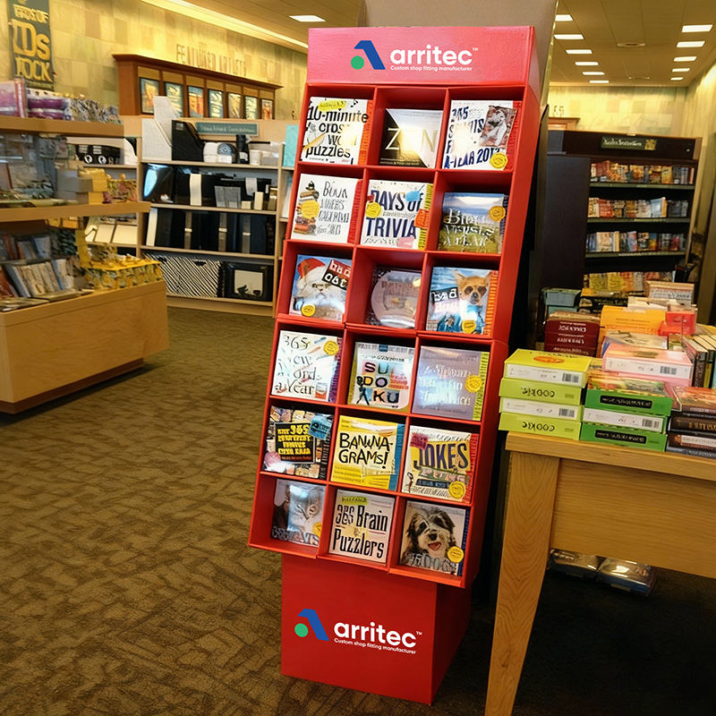 Cardboard Stationery Display Stand for Retail Stores