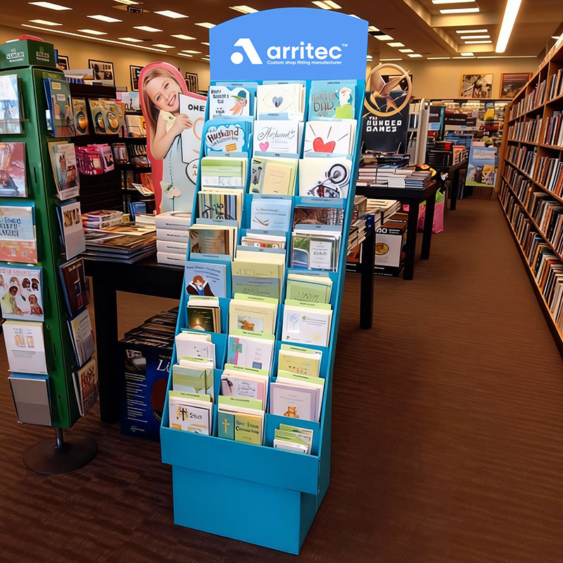 Cardboard Stationery Display Stand for Retail Stores