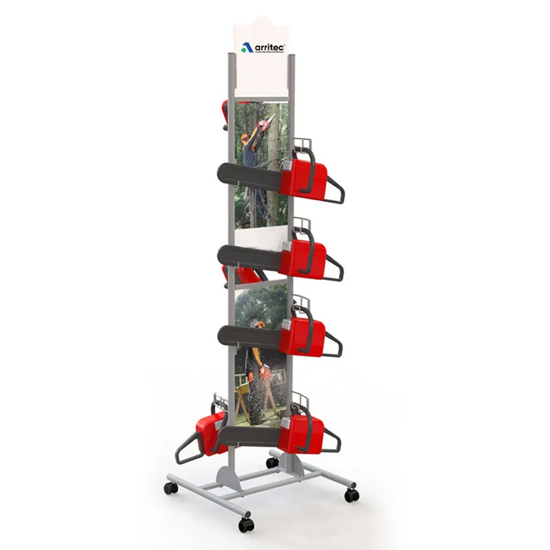 Metal Power Tool Display Rack for Hardware Retail Stores