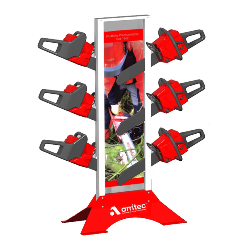 Metal power tool display rack