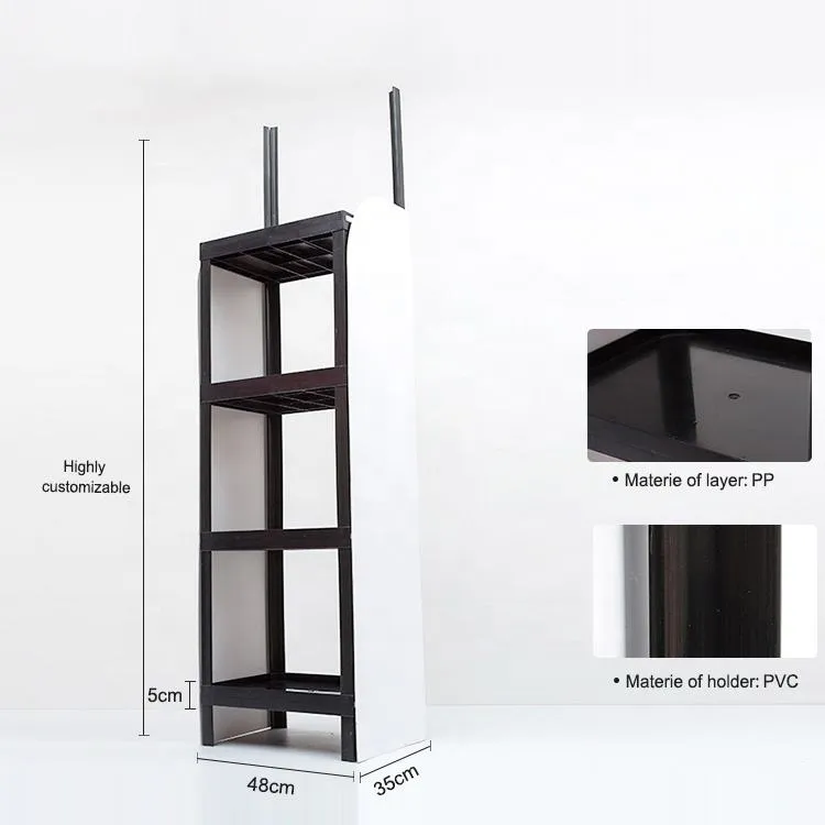 iered Plastic Retail Display Stand for Snacks and Bottles