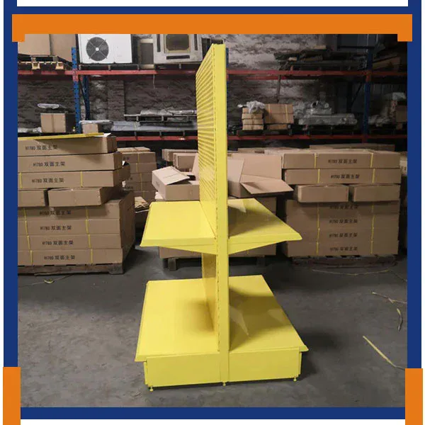 Double Sided Metal Pegboard Tool Display Rack for Hardware Stores