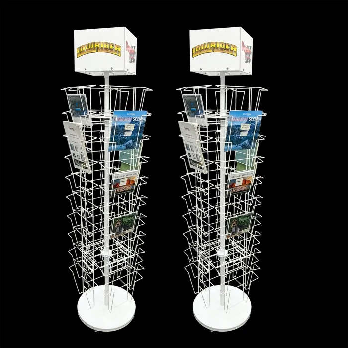 Are metal rotatable display stands durable for commercial use?