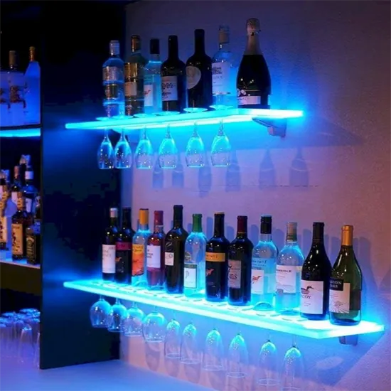 Wall-Mounted Acrylic LED Color Changing Display Stand for Retail Stores