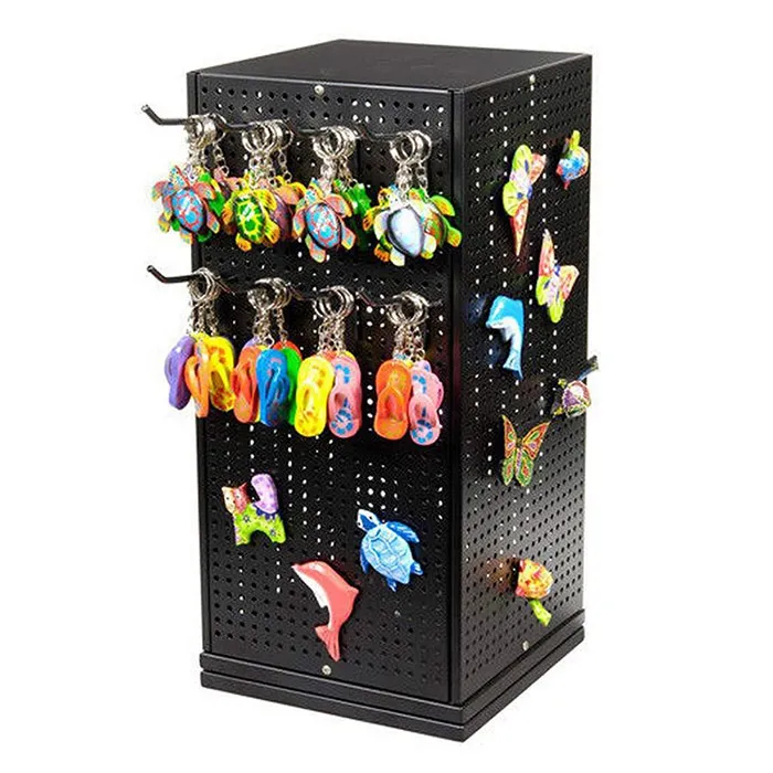 wire pegboard spinner display rack