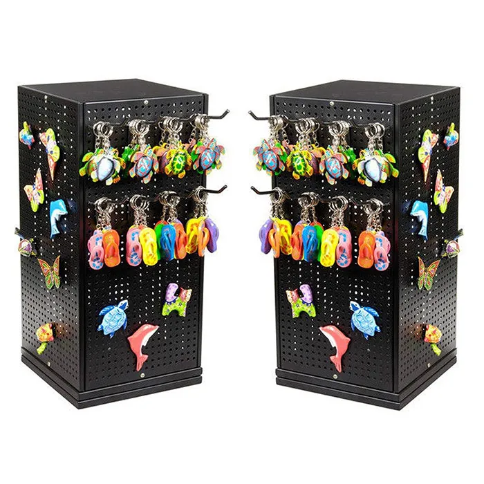 wire pegboard spinner display rack