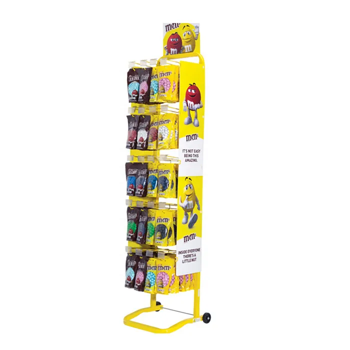 snack display racks for grocery store