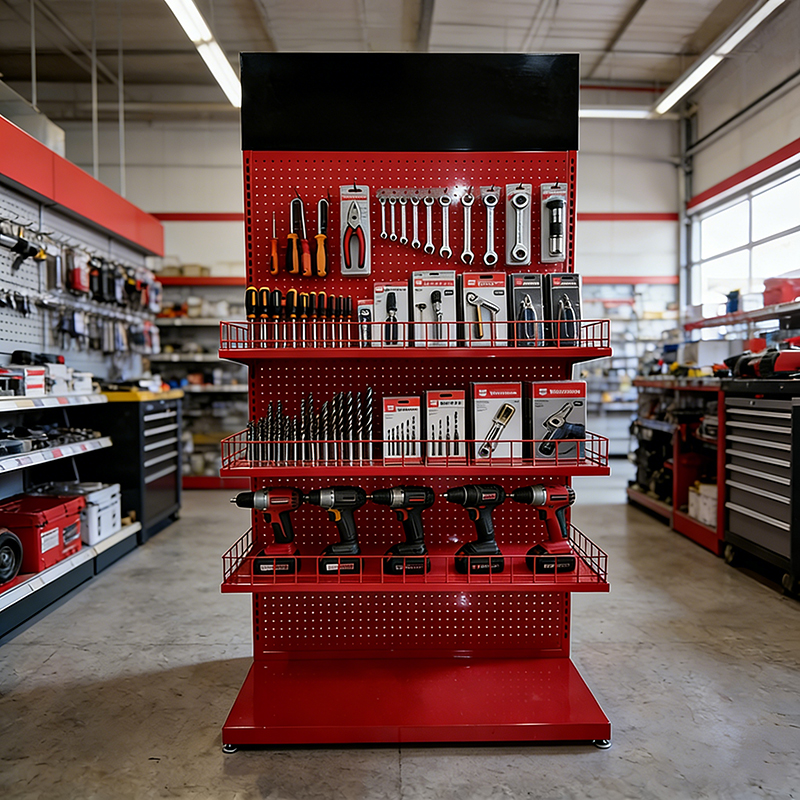 Présentoir à outils à panneaux perforés ou étagères traditionnelles : lequel est le meilleur pour les magasins de détail ?