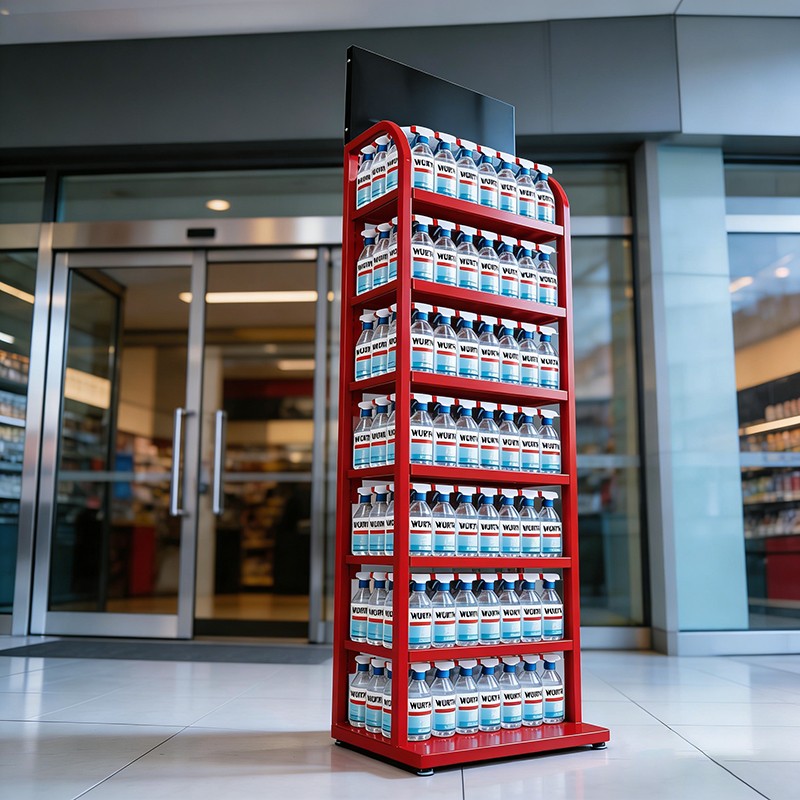Beverage Display Rack