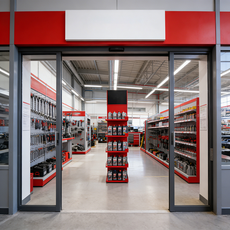 Custom Multi Tiers Red Floor Standing Lubricating Oil Display Racks Metal Engine Oil Display Stand for Gas Station