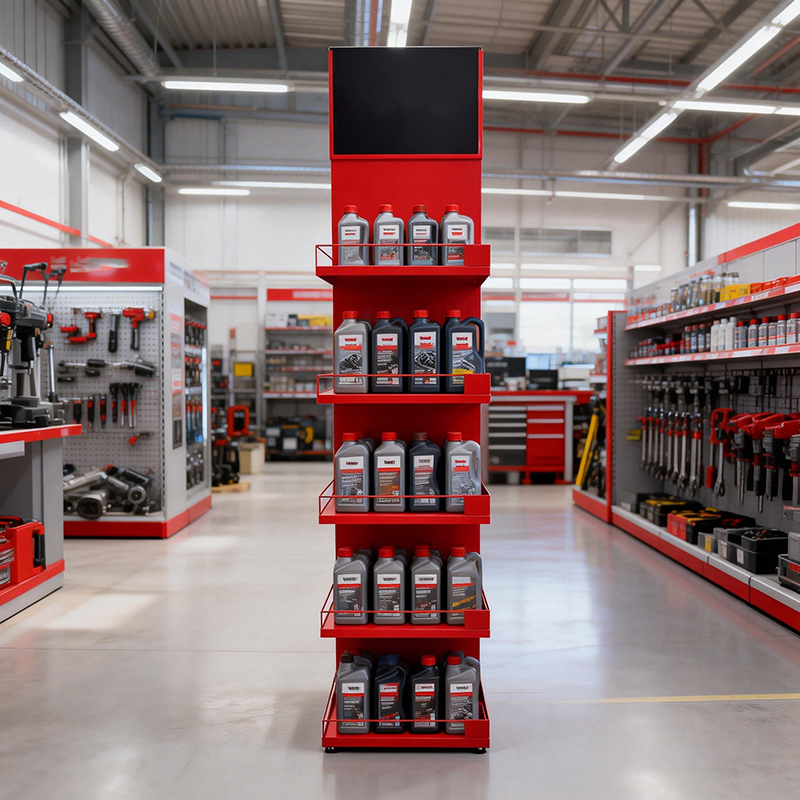 Motor Oil Rack Display