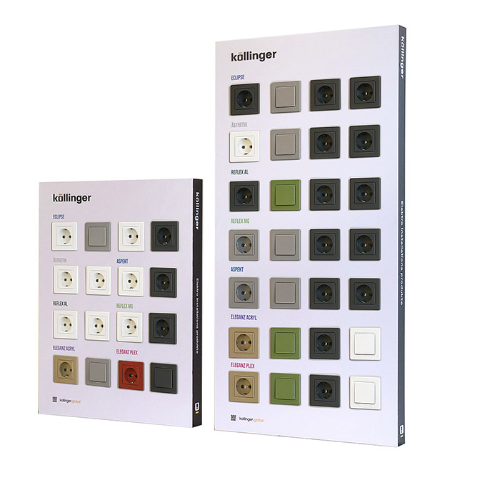 display for sockets and switches