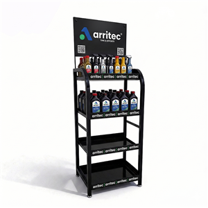 Cleaning hard? Do metal lube display stands beat wood?