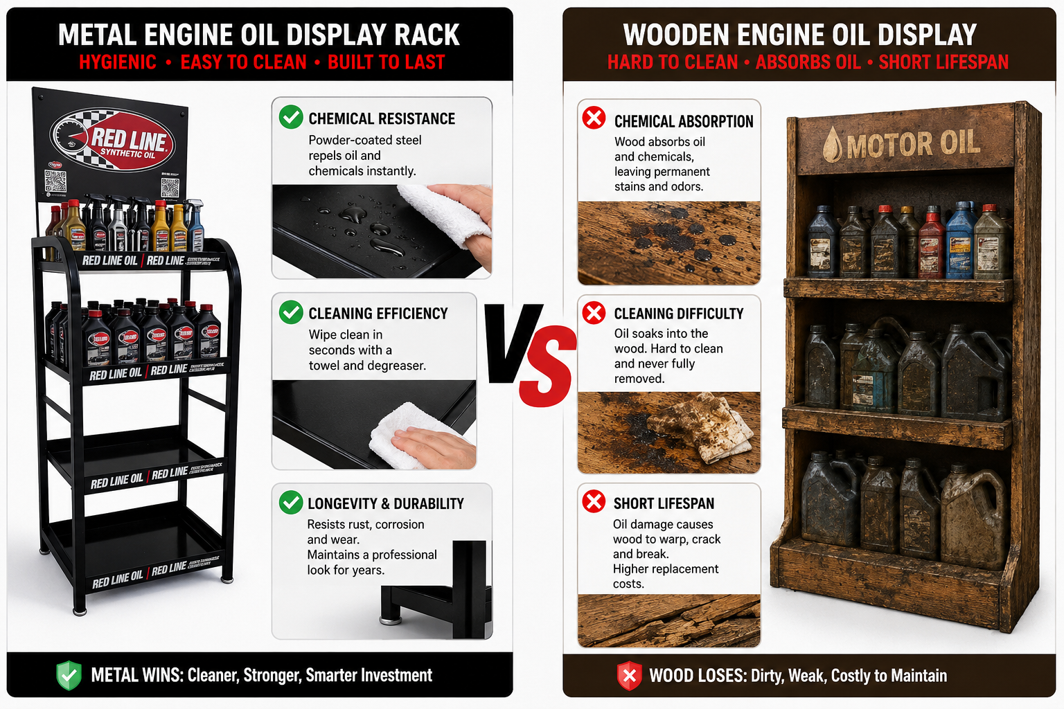 Engine Oil Display Stand Engine Oil Display Stand