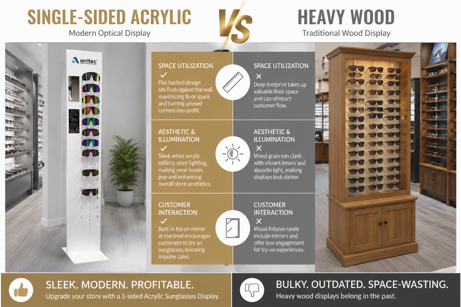 Acrylic Sunglasses Display