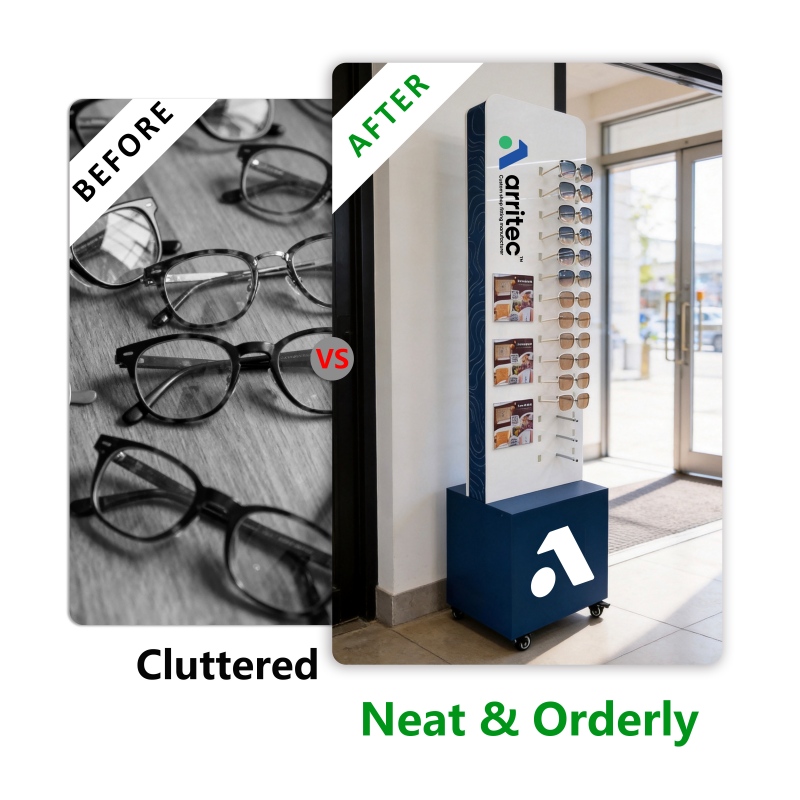 Optical Store Acrylic Reading Glasses Display Stand