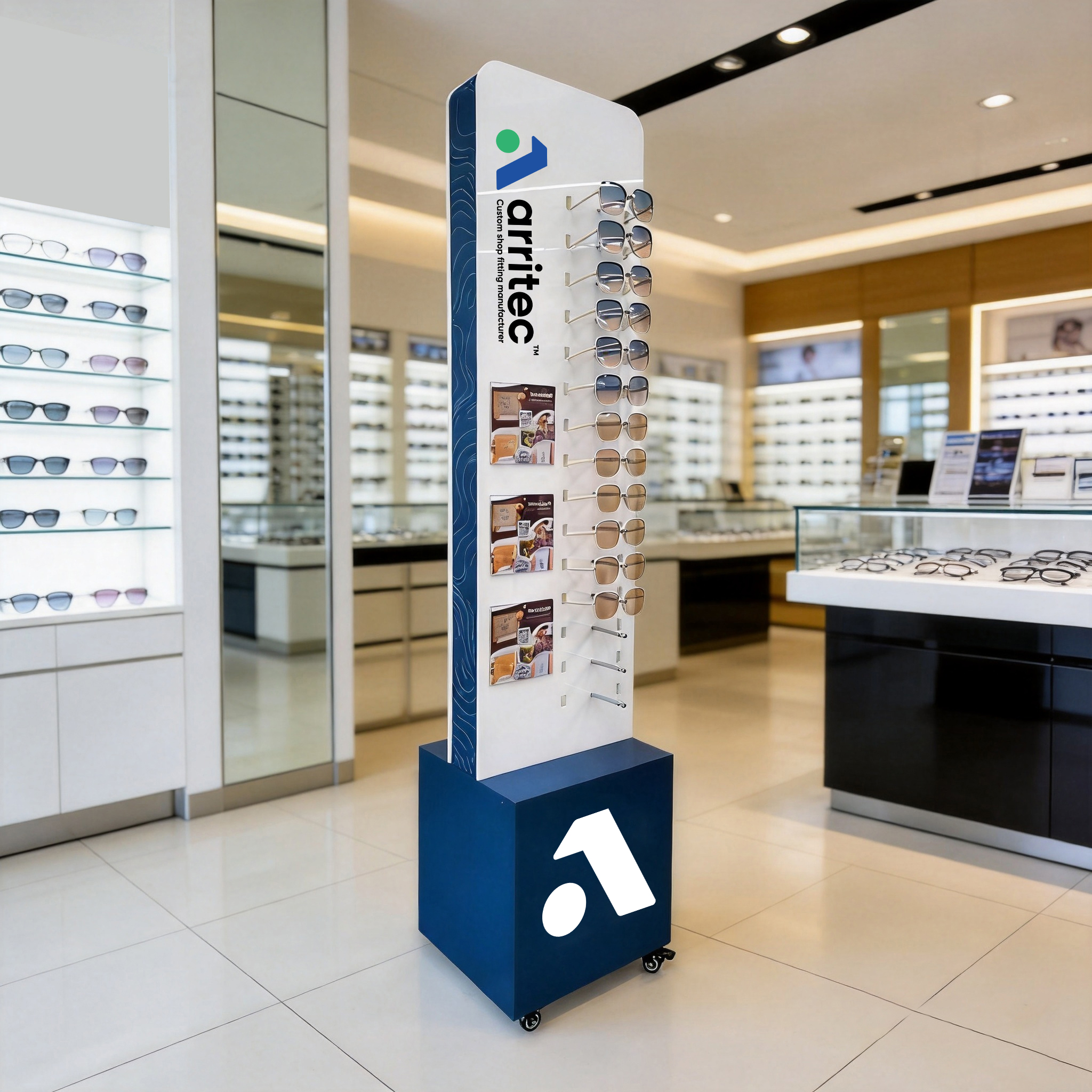 Optical Store Acrylic Reading Glasses Display Stand