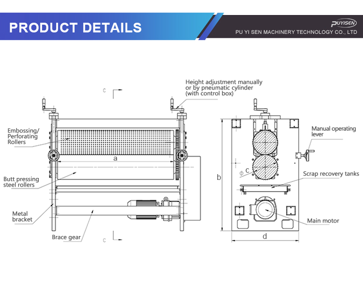 kraft paper punching machine