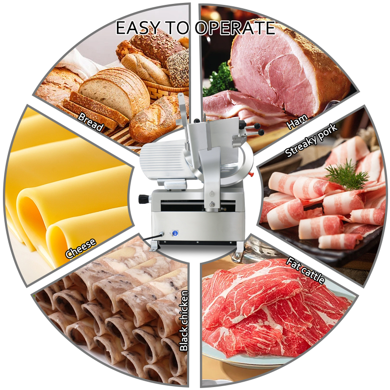 10 Inch Automatic Commercial Frozen Meat Food Slicer