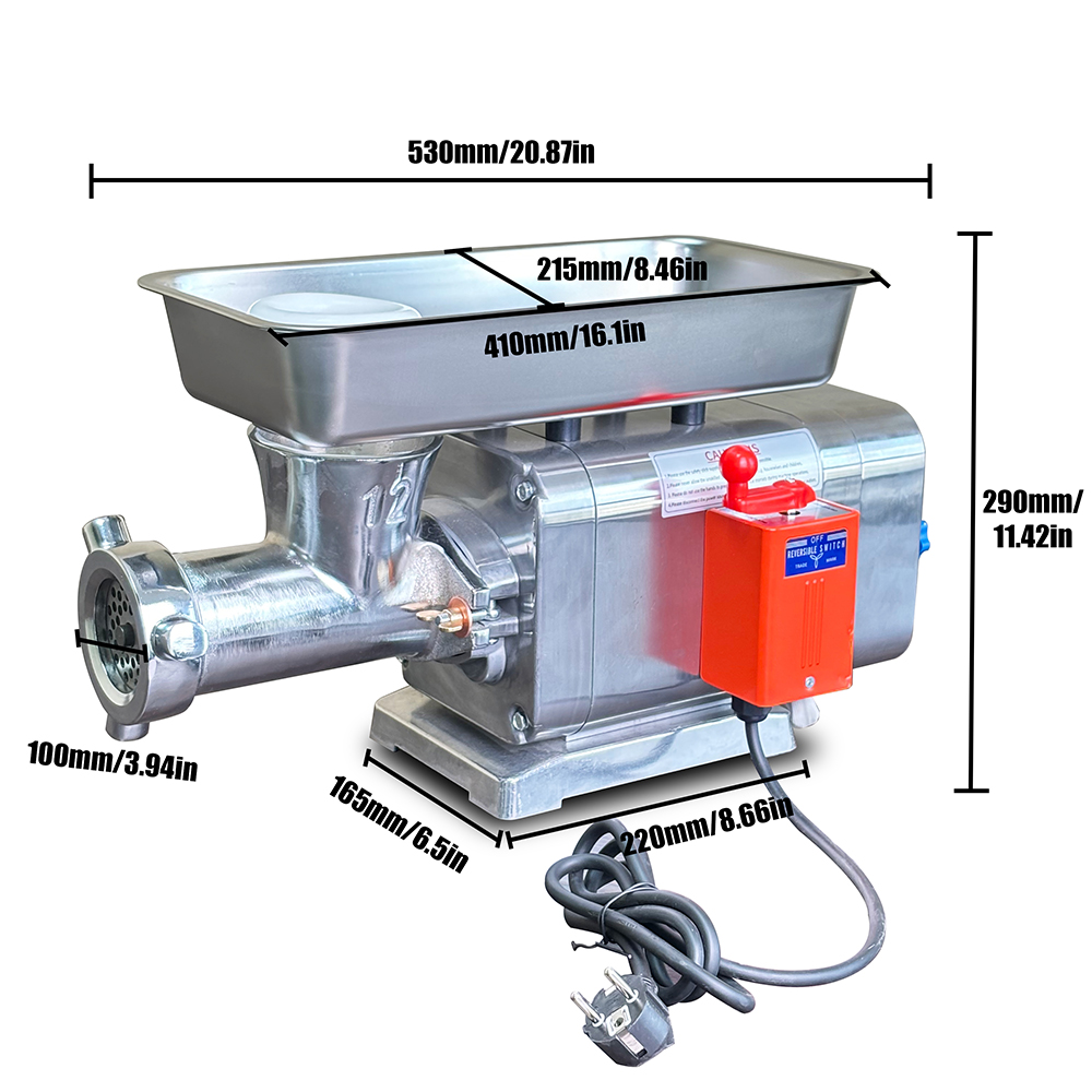 Commercial large-capacity meat grinder, imported switch, safe and reliable