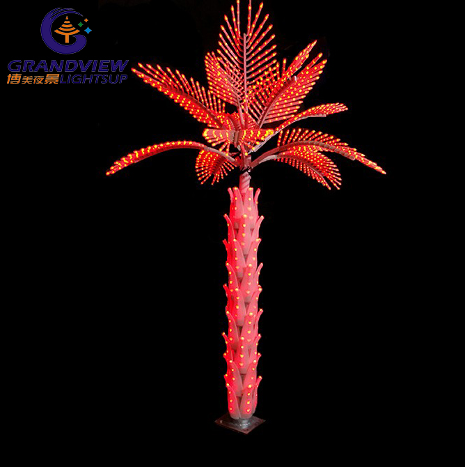 Utomhus konstgjord dekoration Coconut Lighted Palm Tree Light