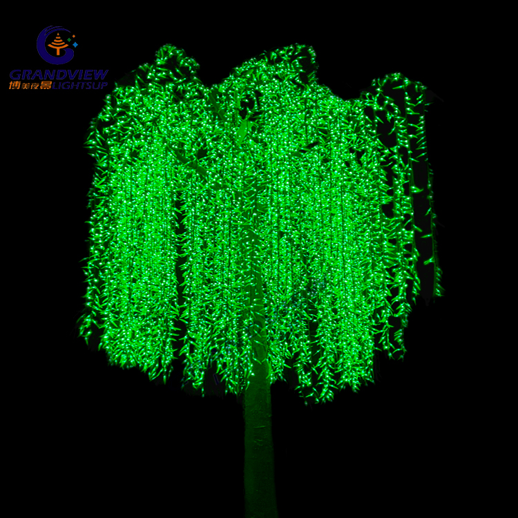 Luce artificiale per albero di salice a LED di Natale artificiale per esterni